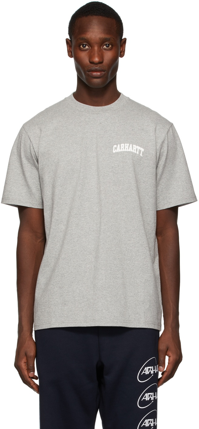Carhartt Work In Progress Grey University Script T-Shirt Carhartt WIP