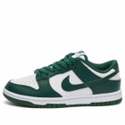 Nike Men's Dunk Low Retro in White/Team Green/Orange