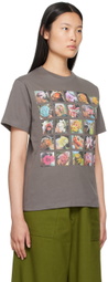 Gentle Fullness Gray Printed T-Shirt