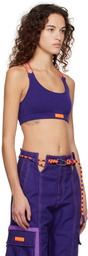 adidas x IVY PARK Purple Scoop Neck Bra