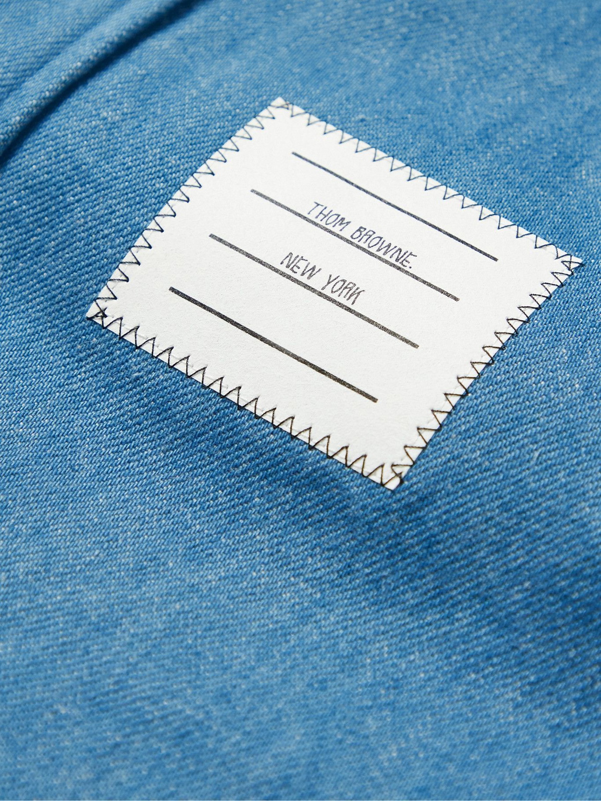 Thom Browne - Striped Denim Shirt - Blue Thom Browne