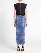 Balmain Womens Maxi skirt in Blue