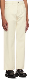Róhe Off-White Relaxed Leg Jeans
