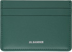 Jil Sander Green Credit Card Holder