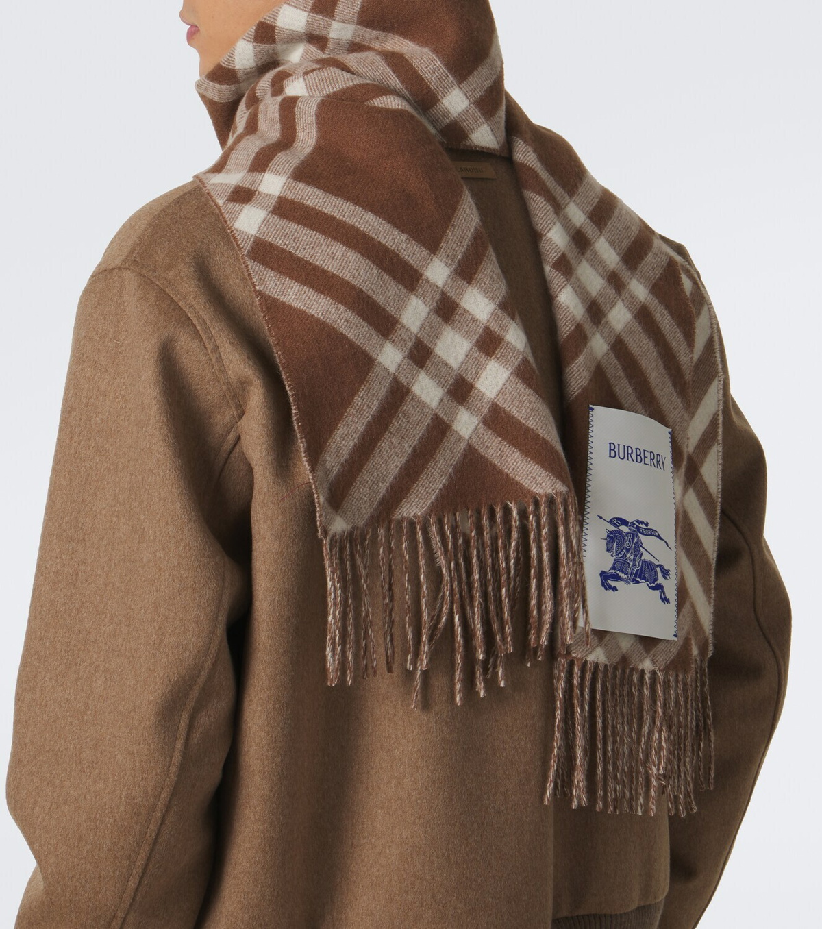 Burberry Burberry Check cashmere scarf