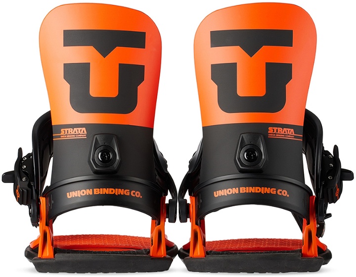 Photo: Union Binding Company Orange Strata Snowboard Bindings