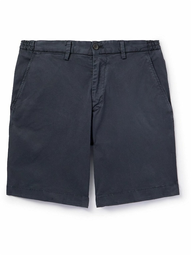 Photo: Thom Sweeney - Stretch Linen and Cotton-Blend Shorts - Blue