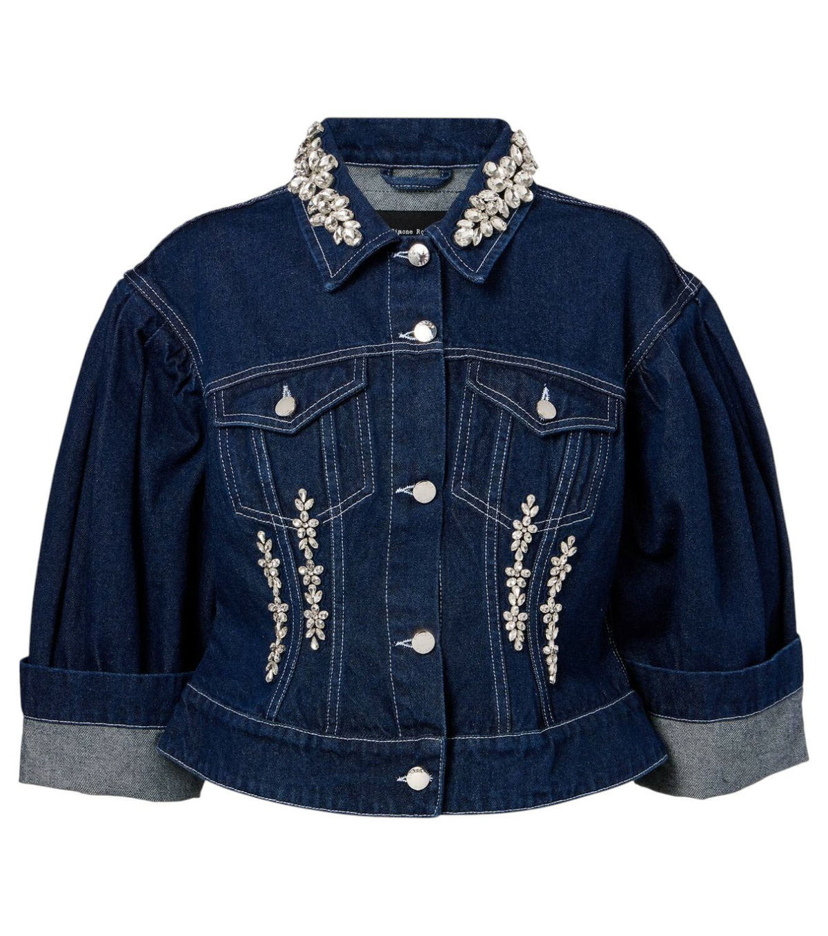【SIMONE ROCHA】Turbo Embellished Sculpted デニムジャケット Simone Rocha - Turbo Embellished Sculpted Denim Jacket
