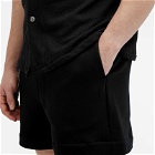 Jil Sander Men's Brushed Cotton Terry Shorts in Black