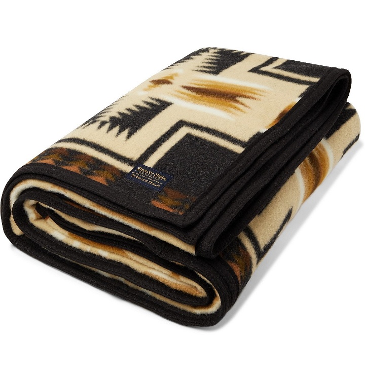 Photo: Pendleton - Harding Virgin Wool and Cotton-Blend Jacquard Blanket - Multi