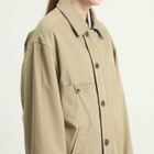 Maison Margiela Women's Parka Jacket in Beige/Blue