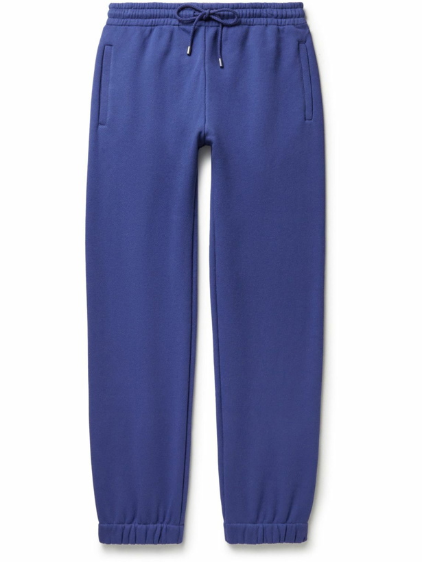 Photo: GUCCI - Tapered Printed Cotton-Jersey Sweatpants - Blue