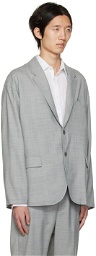 Uniform Experiment Gray Two-Button Blazer