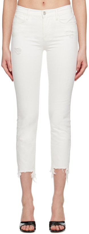 Photo: FRAME White Le High Straight Jeans