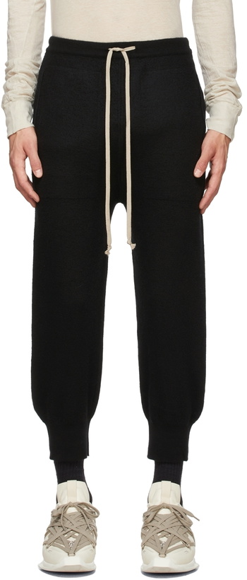 Photo: Rick Owens Black Boiled Cashmere Lounge Pants