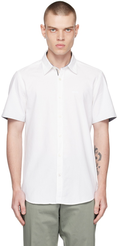 Photo: BOSS White Slim-Fit Shirt