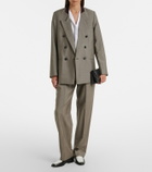 Victoria Beckham Wool and mohair straight pants