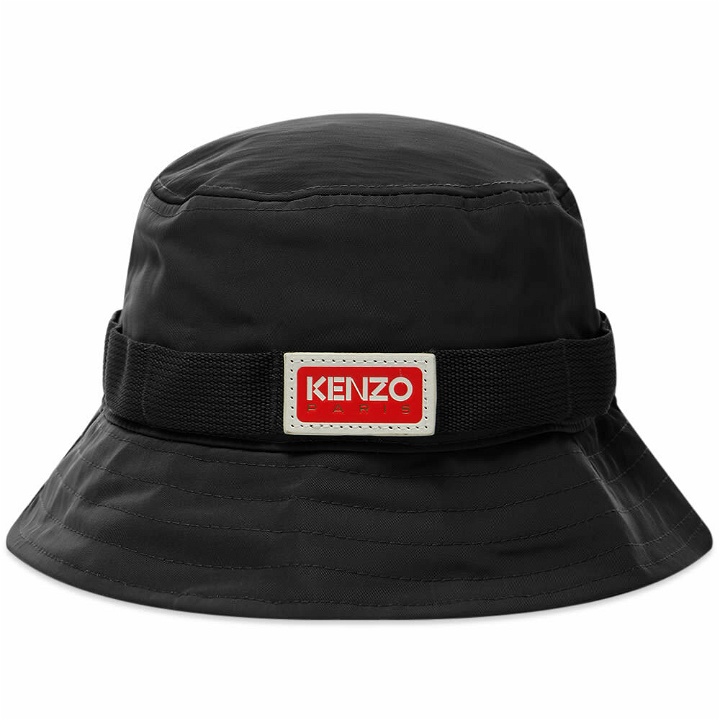 Photo: Kenzo Men's Patch Logo Bucket Hat in Black