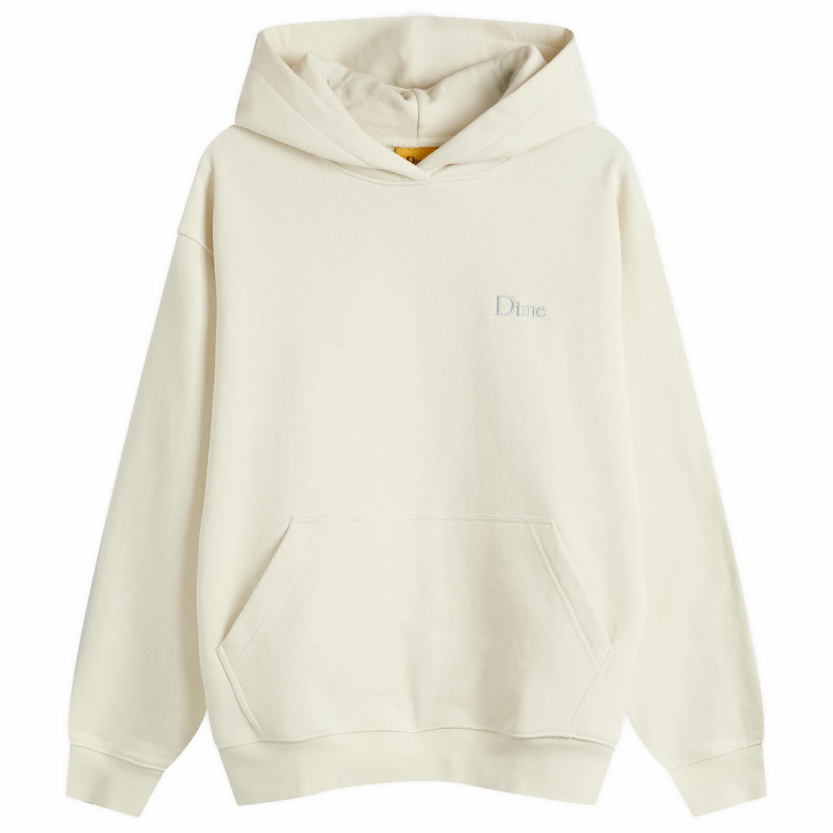 Dime Men's Classic Small Logo Hoodie in Natural Dime