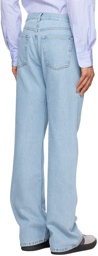 Husbands Blue Button-Fly Jeans