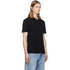 BALMAIN Black Small Vintage Embroidered Polo