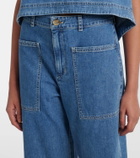 Velvet Farah cropped barrel-leg jeans