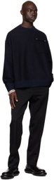 Jil Sander Navy Pocket Sweatshirt