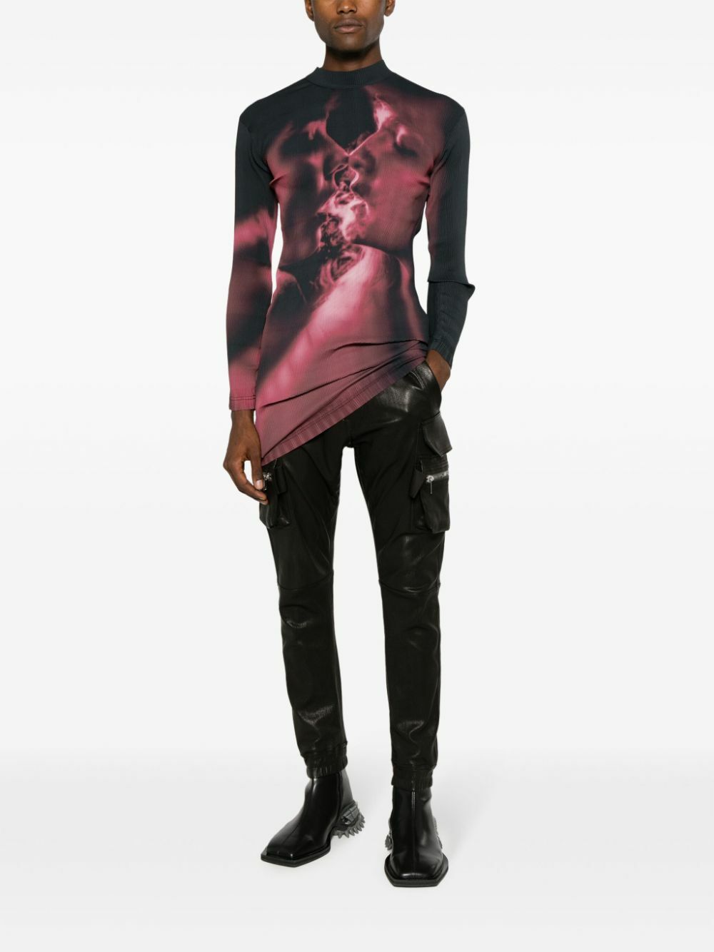 EYTYS Black Rhye Photograph-Print Dress