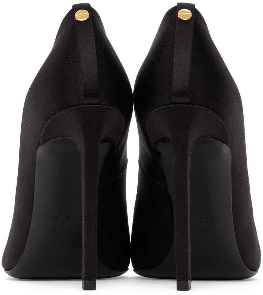 T Screw 105 leather pumps in black - Tom Ford