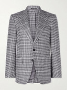 TOM FORD - Houndstooth Wool-Blend Blazer - Black