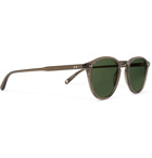 Garrett Leight California Optical - Hampton Sun Round-Frame Tortoiseshell Acetate Sunglasses - Gray