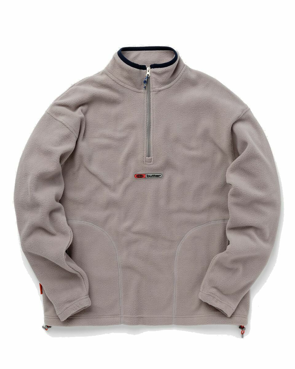 Photo: Butter Goods Pitch ¼ Zip Pullover Grey - Mens - Half Zips