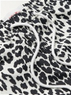 Solid & Striped - The Classic Short-Length Leopard-Print Swim Shorts - Black