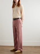 Séfr - Mike Straight-Leg Pleated Woven Suit Trousers - Pink