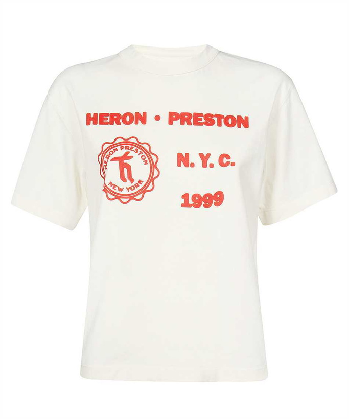 Photo: HERON PRESTON Printed Cotton T-shirt