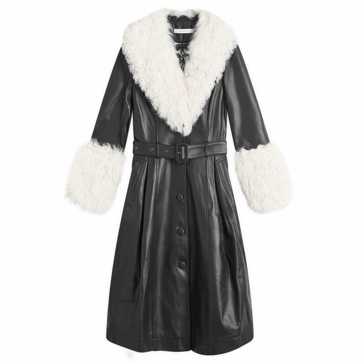 Photo: Saks Potts Women's Foxy Coat in Black/Cloud