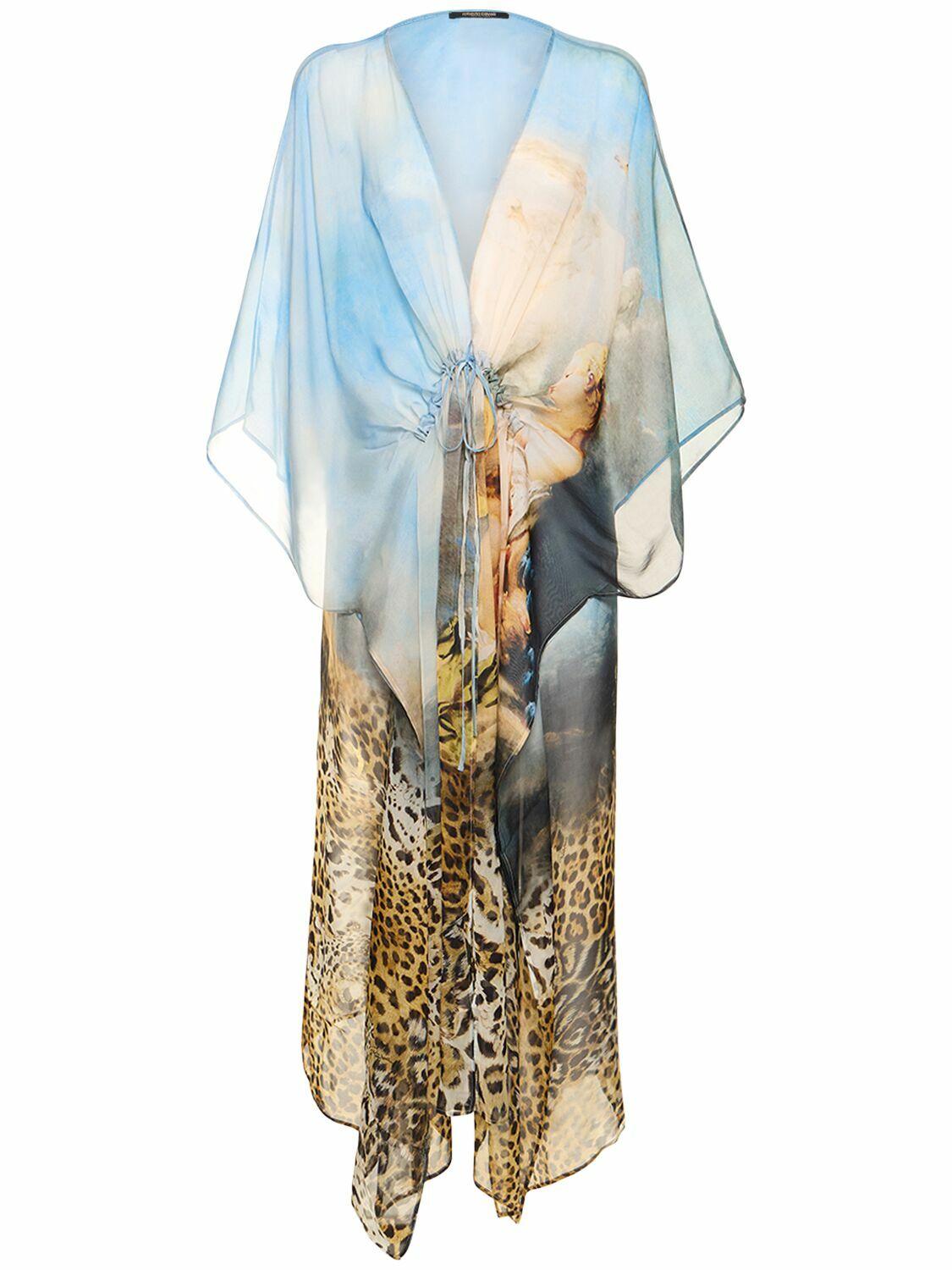 sheer midi kaftan dress Riva Sheer Kaftan