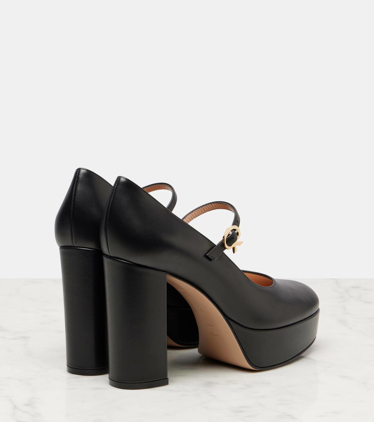 Gianvito Rossi Leather platform Mary Jane pumps Gianvito Rossi