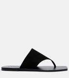 A.Emery Paton suede thong sandals