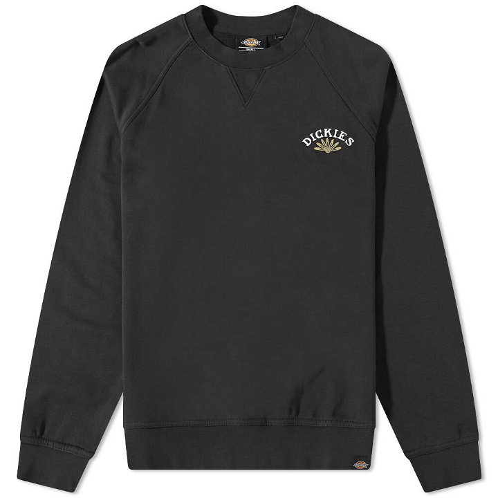 Photo: Dickies Men's Fort Lewis Embroidered Crew Sweat in Black