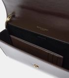 Saint Laurent Uptown patent leather wallet on chain