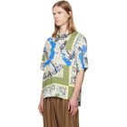 Paul Smith Multicolor 'London Scarf' Print Viscose Shirt
