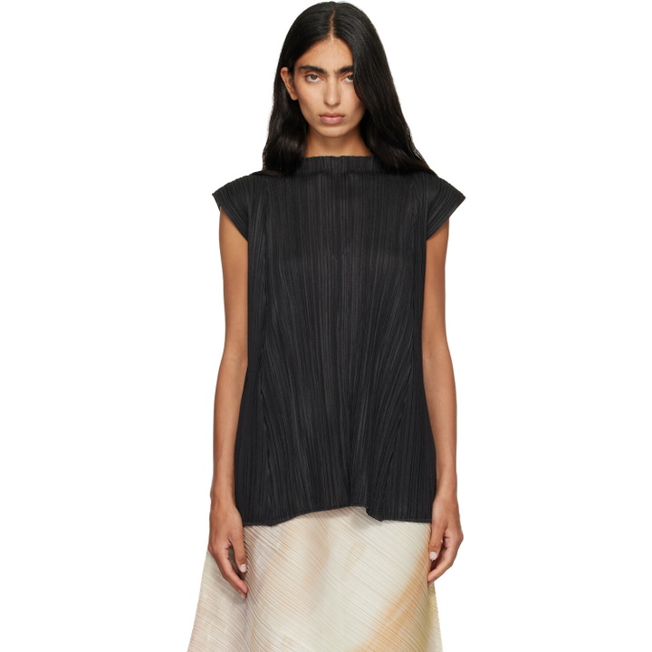 Photo: PLEATS PLEASE ISSEY MIYAKE Black Mellow Pleats Top