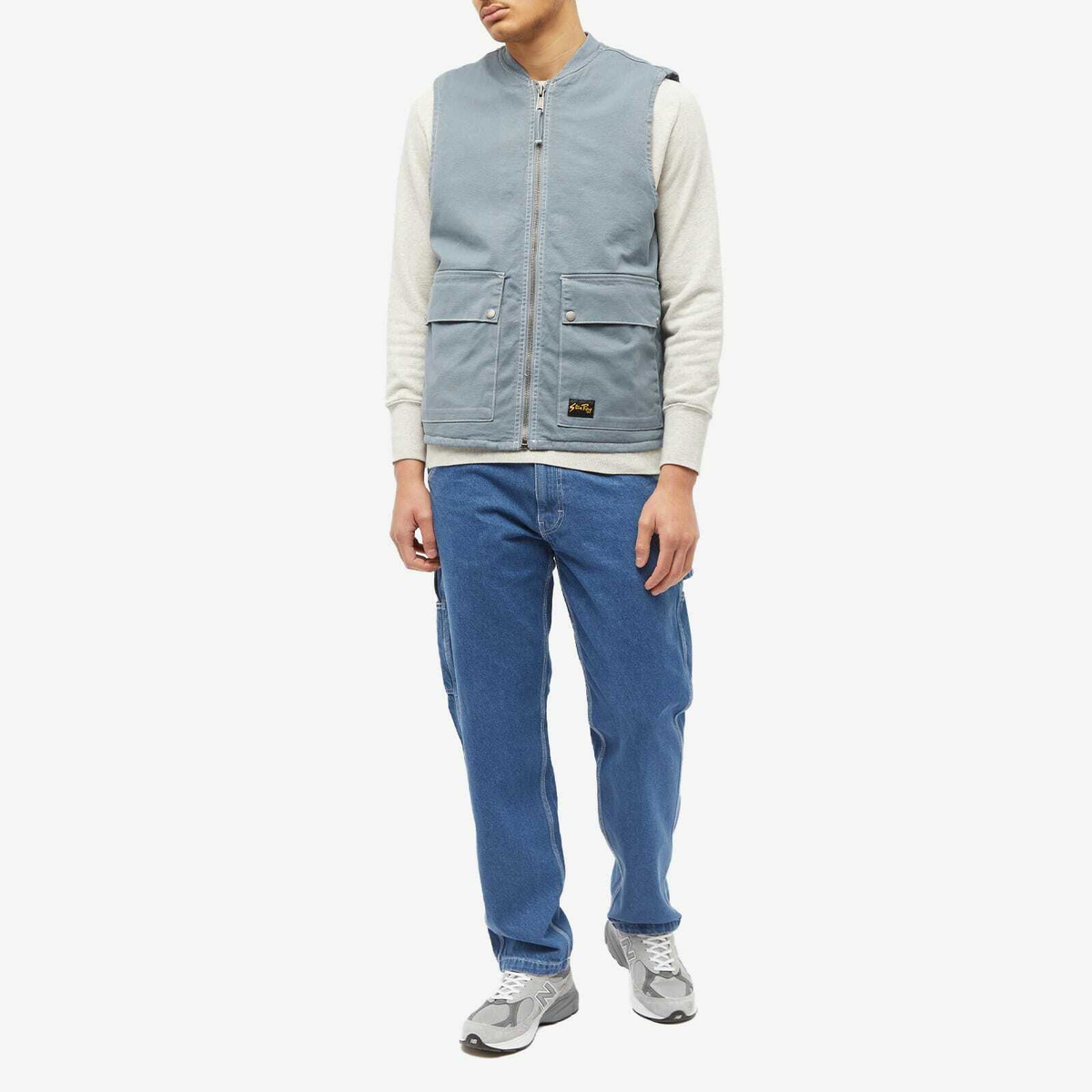 Stan Ray Men's Works Vest in Battle Grey Duck
