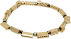 Ferragamo Gold Elasticized Bracelet