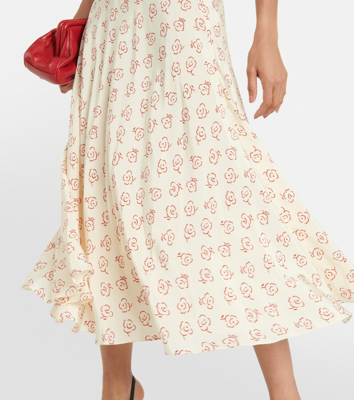 Alessandra Rich Floral silk maxi dress