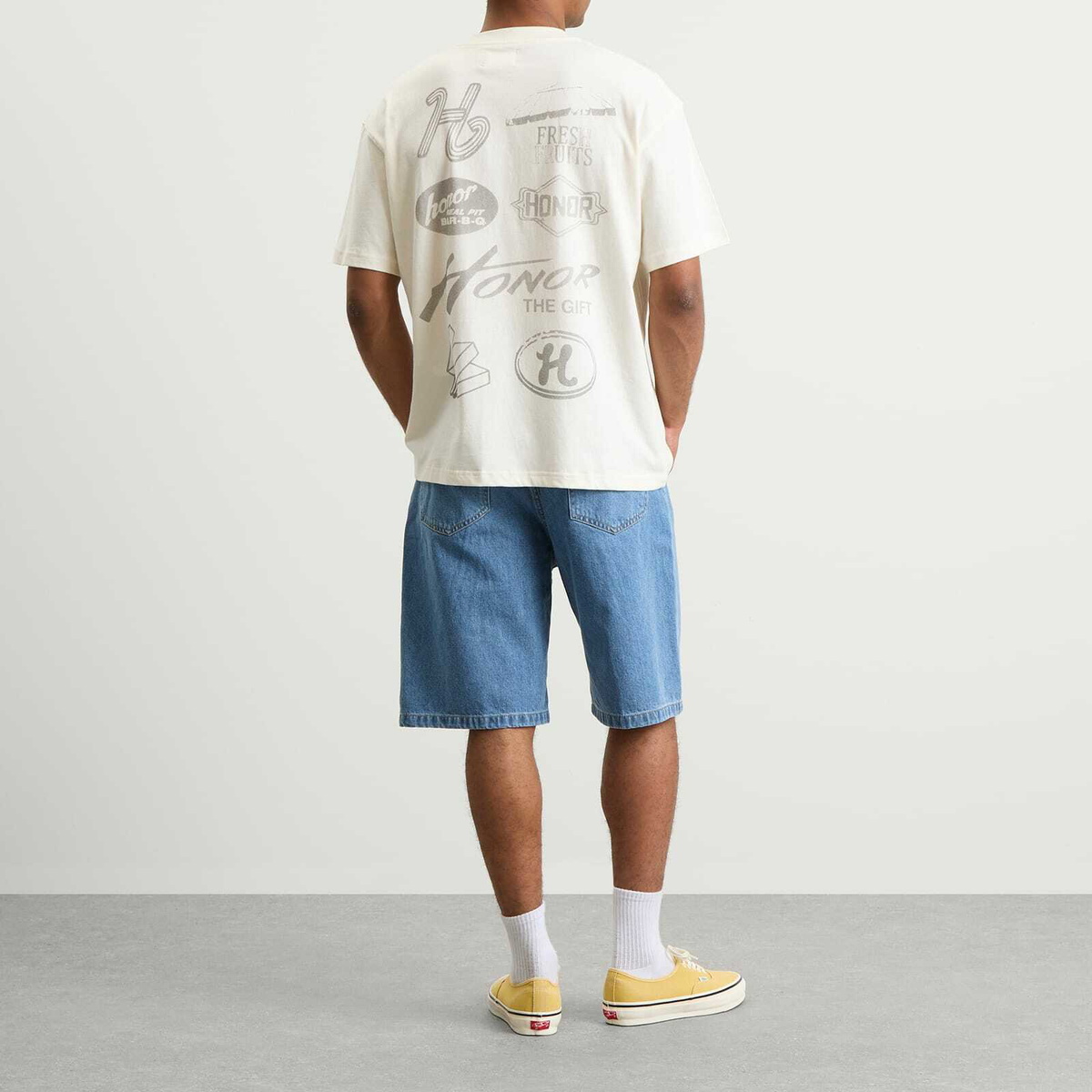 Honor the Gift Men's Annual Block Party T-Shirt in Bone