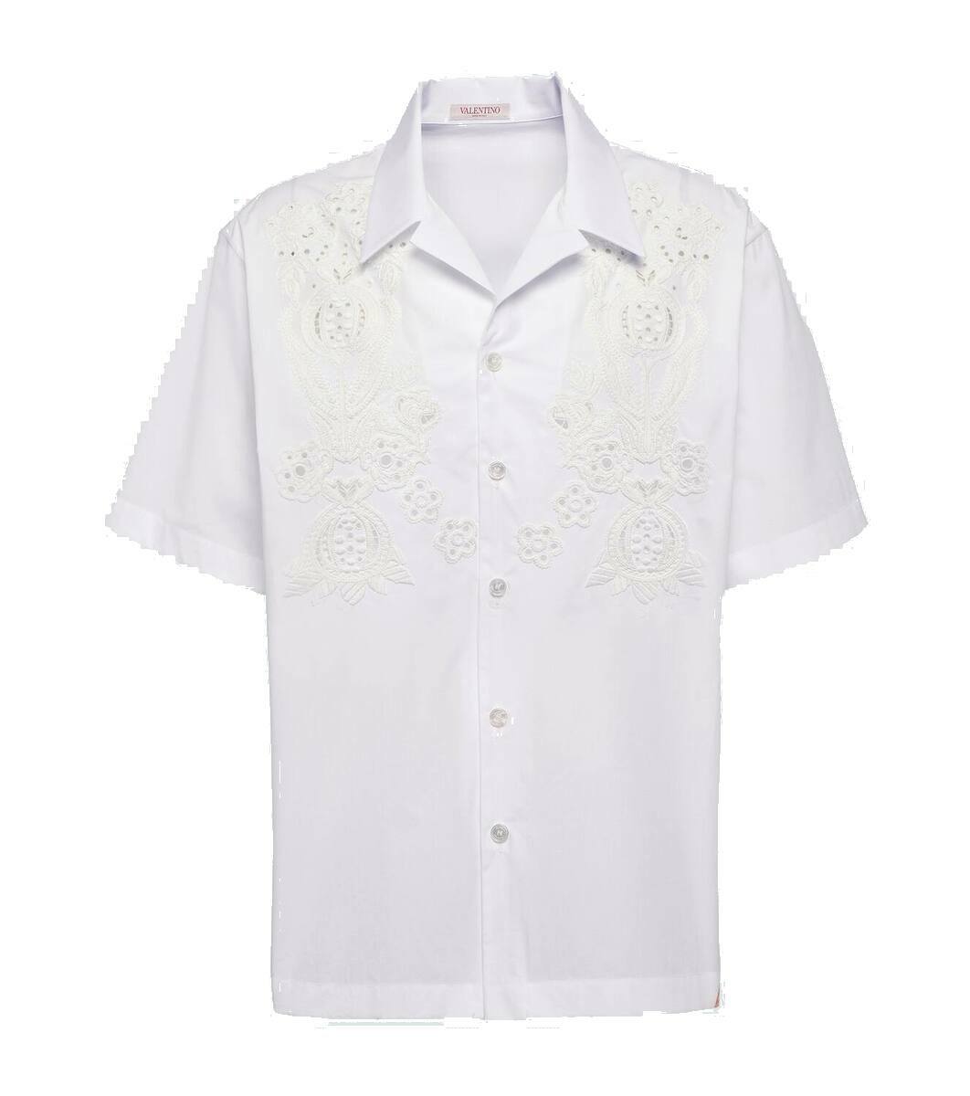 Valentino Floral cotton bowling shirt Valentino Valentino Floral cotton bowling shirt Valentino