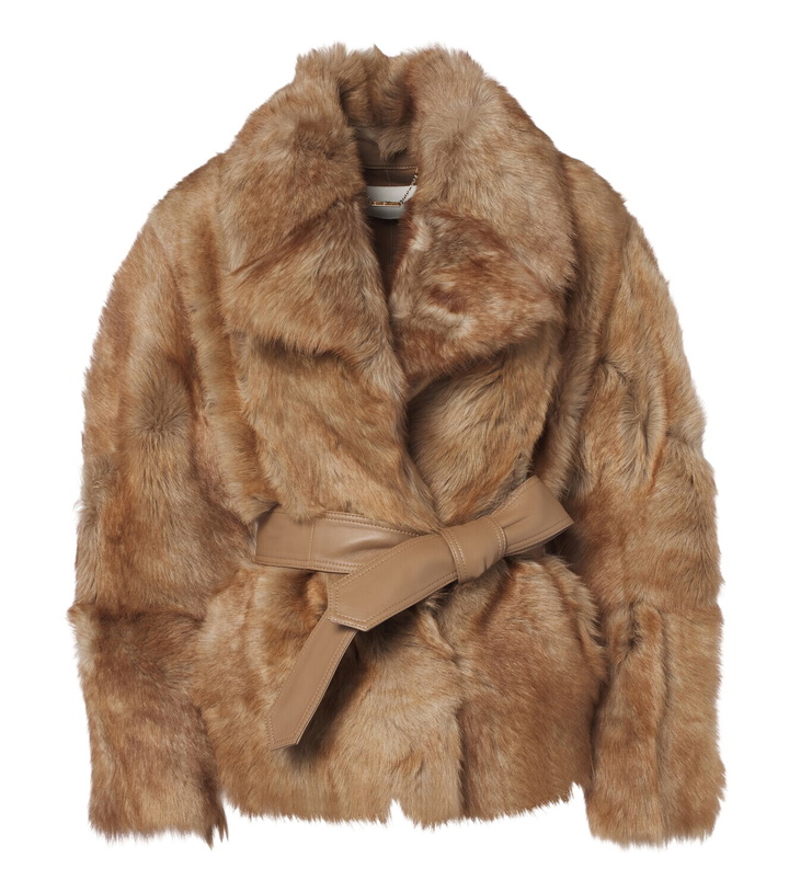 Photo: Zimmermann Valiant belted shearling jacket