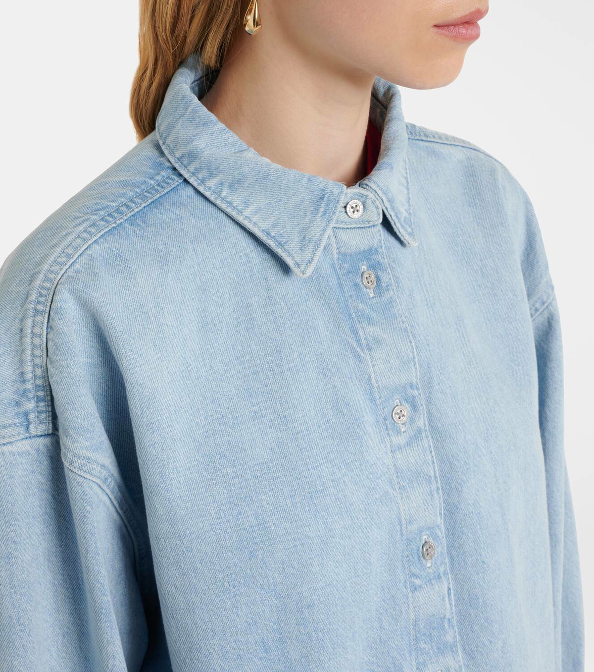 7 For All Mankind Nina oversized denim shirt